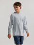 Free Fly Youth Bamboo Shade Hoodie HEATHER ASPEN GREY