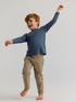 Free Fly Toddler LS Bamboo Shade SLATE BLUE