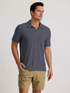 Free Fly M Bamboo Slub Polo II STORM CLOUD