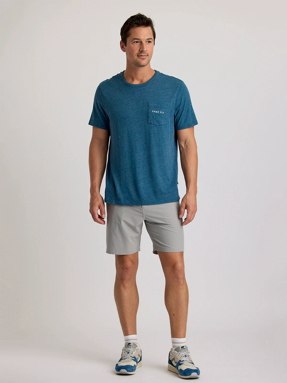 Free Fly M Salt and Sun Pocket Tee LEGION BLUE