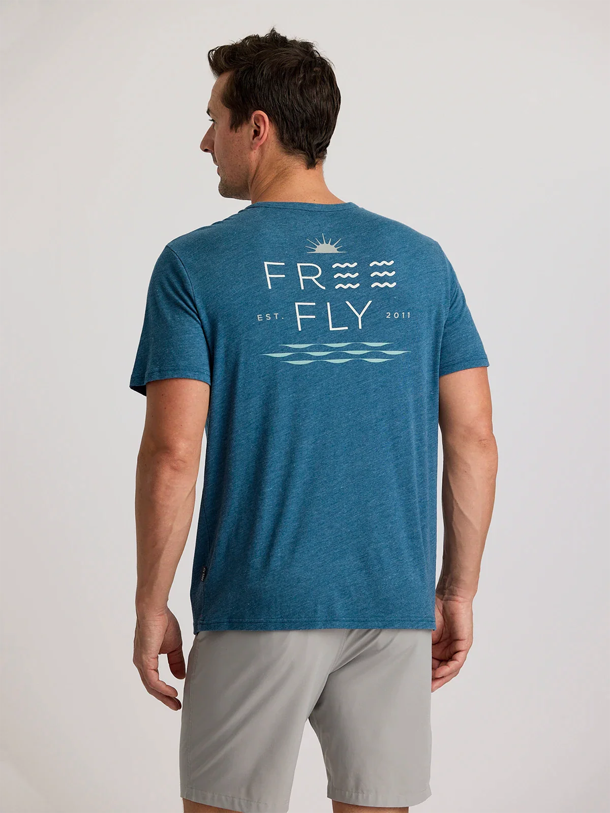 Free Fly M Salt and Sun Pocket Tee LEGION BLUE