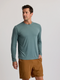 Free Fly M LS Elevate LW Tee STORMY SEAS