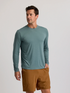 Free Fly M LS Elevate LW Tee STORMY SEAS