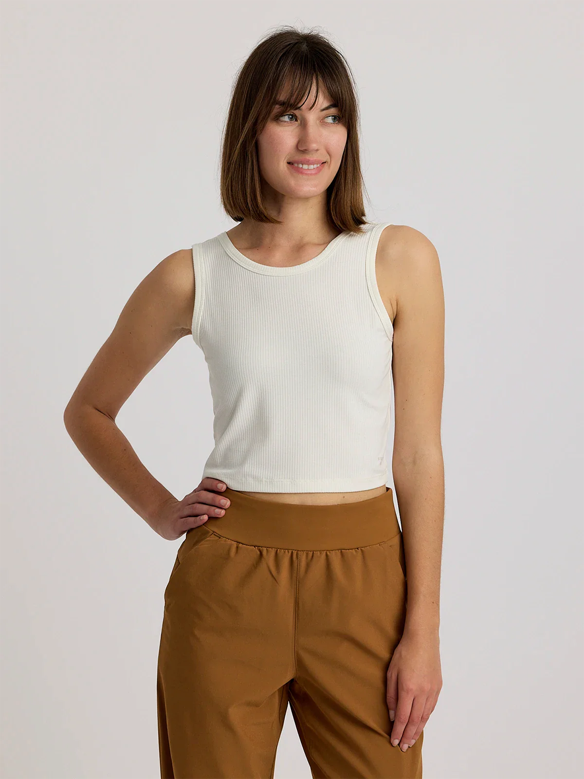 Free Fly W Ribbed Bamboo Tank SEA SALT
