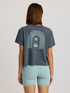 Free Fly W SS Fan & Palm Tee HEATHER STORM CLOUD
