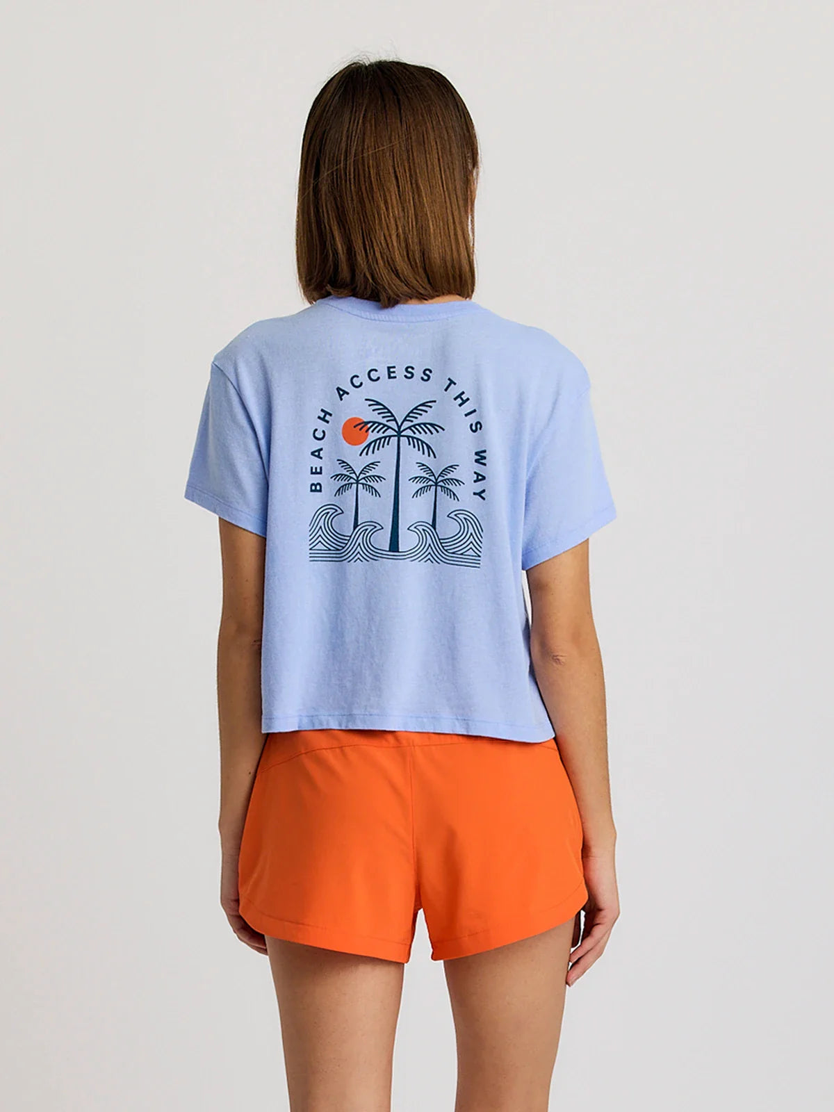 Free Fly W SS Beach Access Tee HEATHER LAVENDER