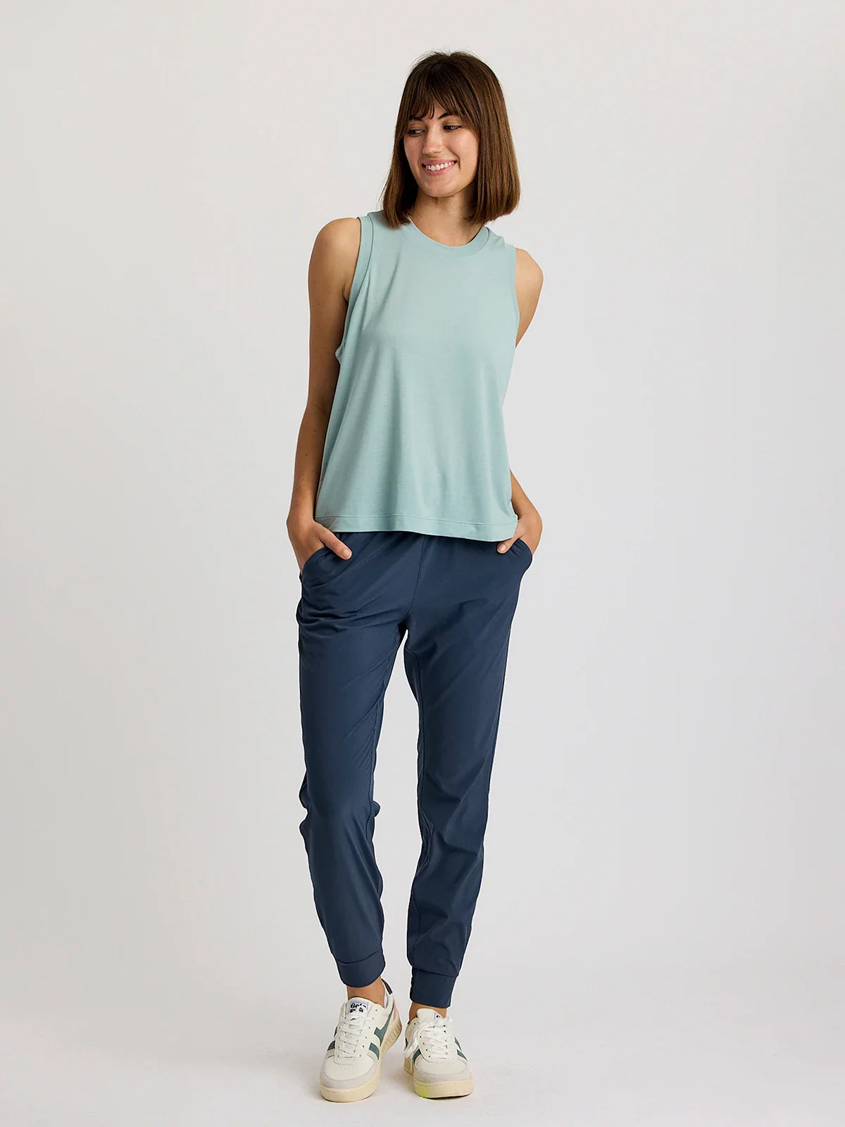 Free Fly W Elevate Lightweight Tank OCEAN MIST