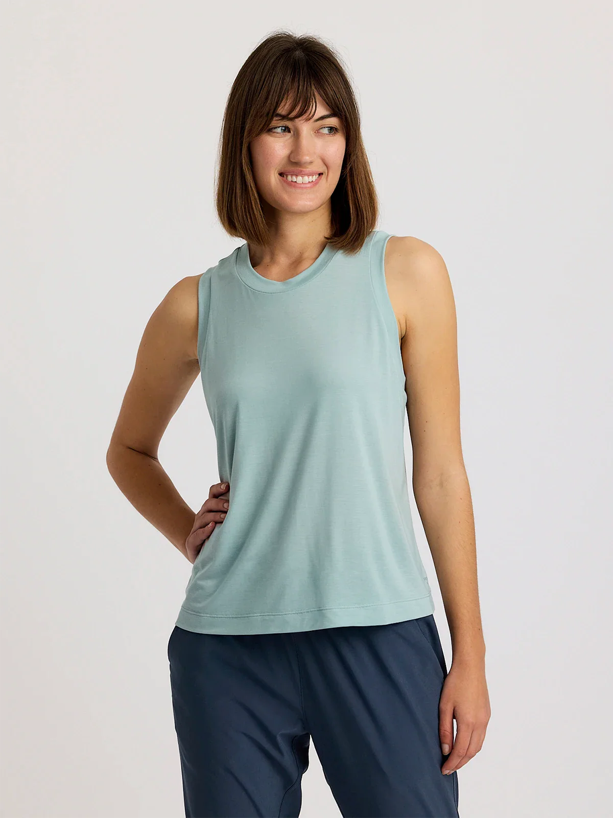 Free Fly W Elevate Lightweight Tank OCEAN MIST