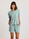Free Fly W SS Bamboo Flex Sunday Tee OCEAN MIST