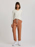 Free Fly  W LS Ribbed Bamboo Tee SEA SALT