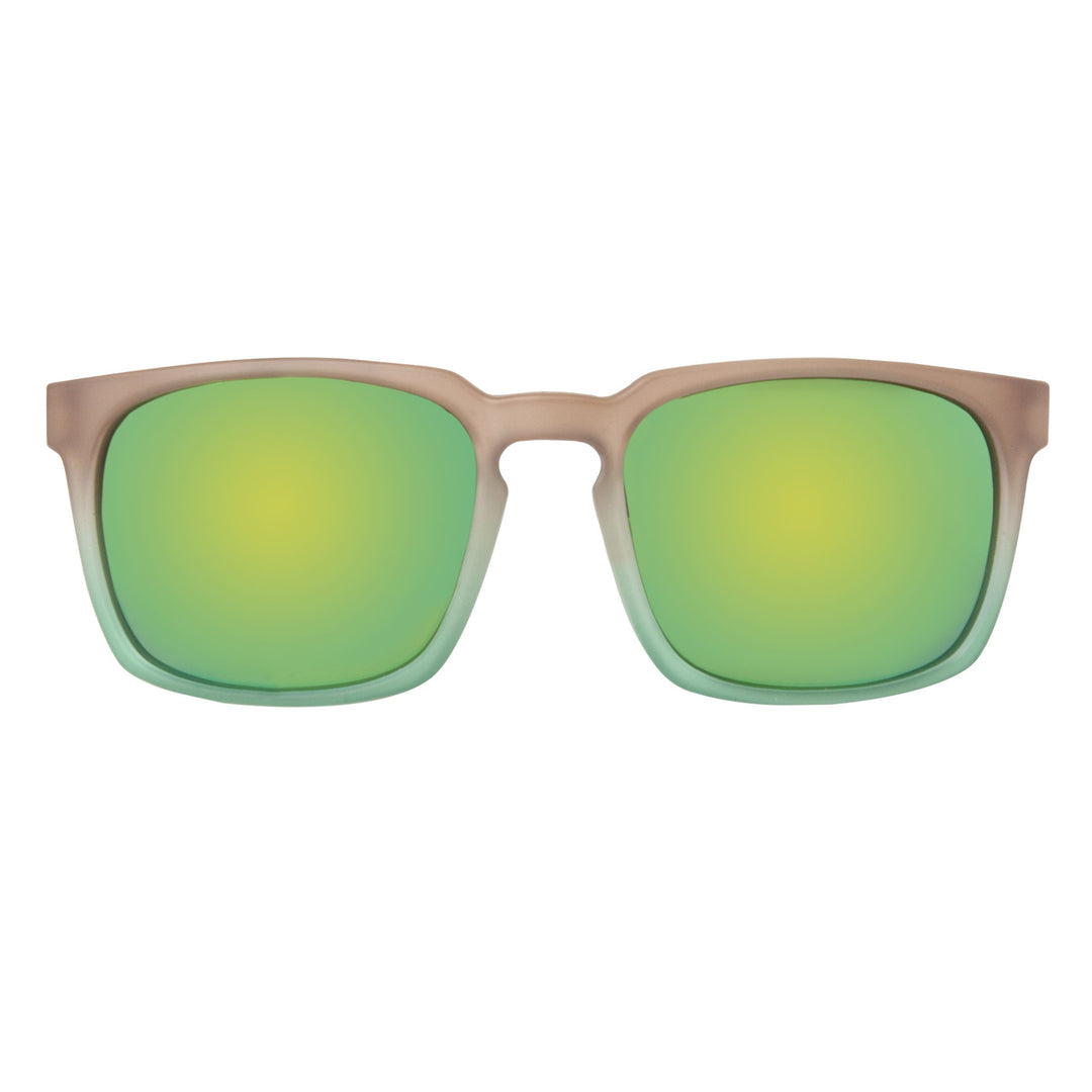 Calcutta South Beach Sunglasses TAUPE CRYSTAL / GREEN MIRROR