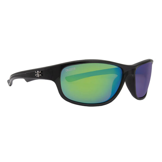 Calcutta Columbia Sunglasses BLACK / GREEN MIRROR