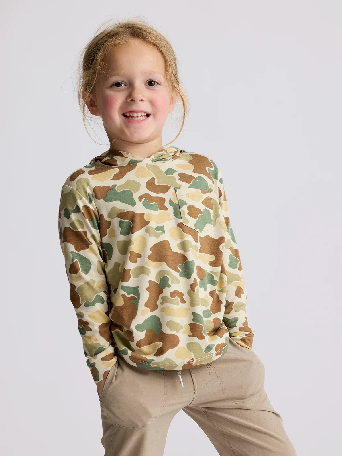 Free Fly Toddler Shade Hoodie VINTAGE CAMO