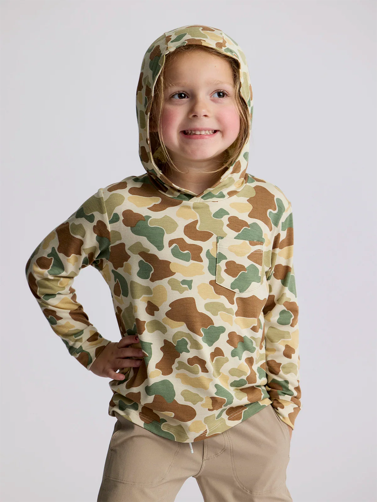 Free Fly Toddler Shade Hoodie VINTAGE CAMO