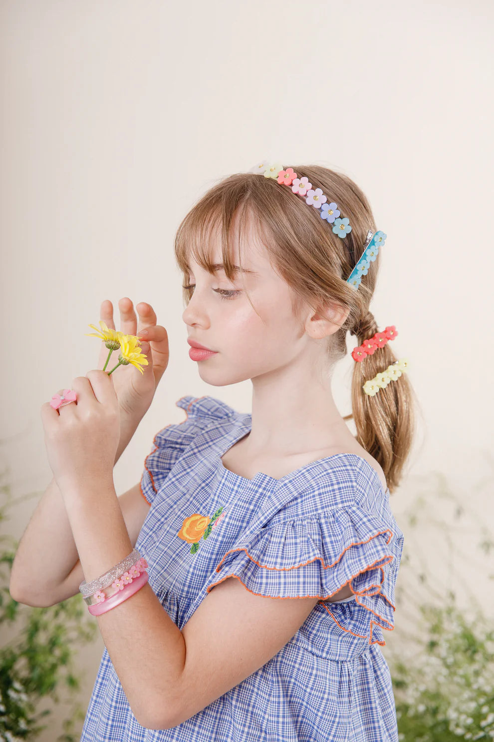 Lilies & Roses Spring Flowers Headband