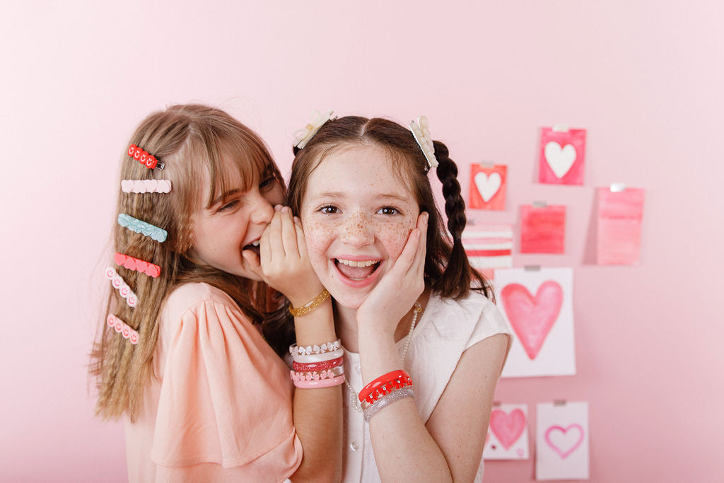 Lilies & Roses Bows Vintage Bangles PINK