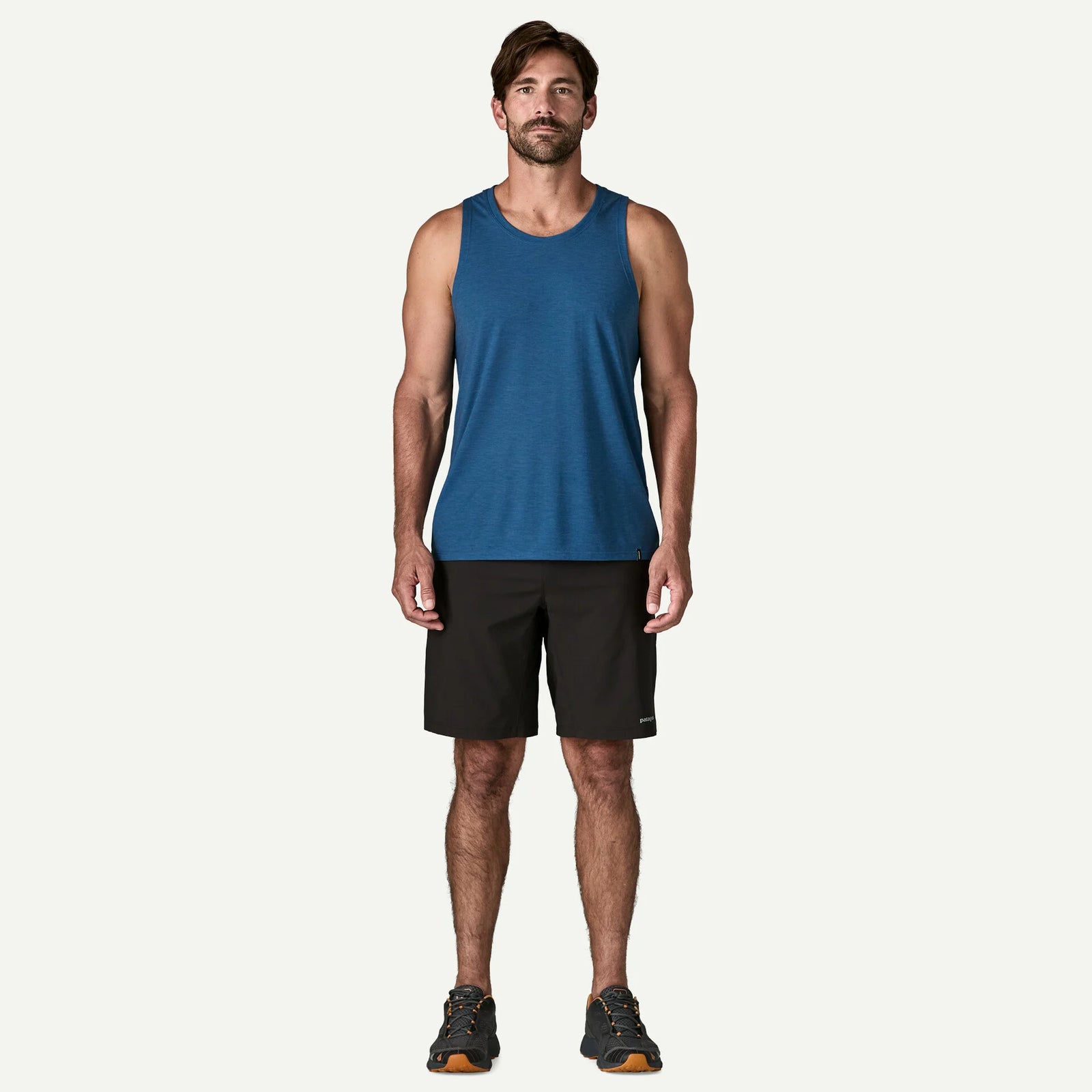 Patagonia M Cap Cool Trail Tank AQUATIC BLUE