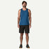 Patagonia M Cap Cool Trail Tank AQUATIC BLUE