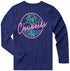 Chubbies Youth LS Sun Crew NIGHT NEVER SLEEPS NAVY