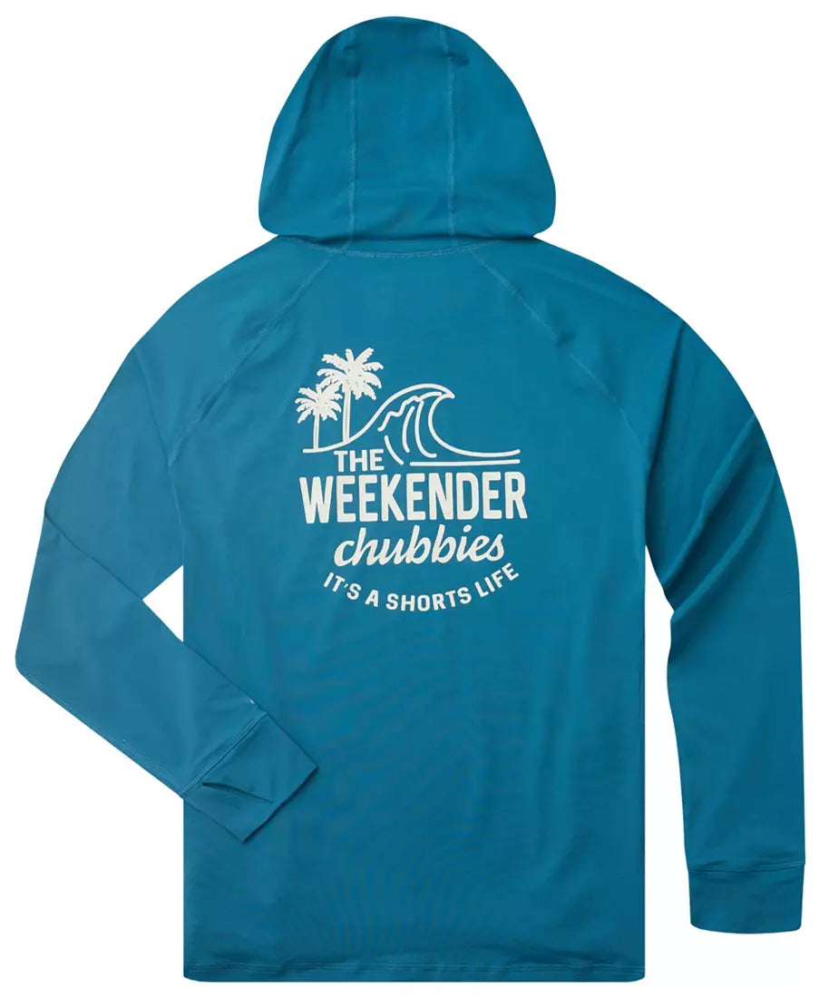 Chubbies M Sun Hoodie SHORTS LIFE DARK TEAL