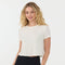 Tavi W Ribbed Tee COCONUT