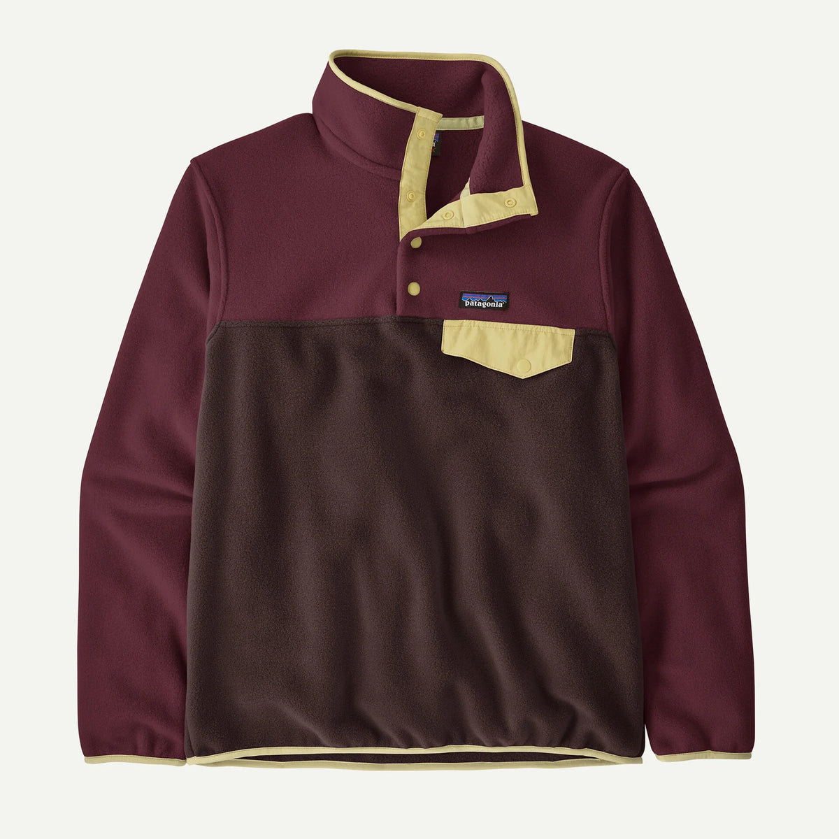 Patagonia W LW Synch Snap-T Fleece Pullover DEN BROWN