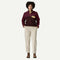 Patagonia W LW Synch Snap-T Fleece Pullover DEN BROWN