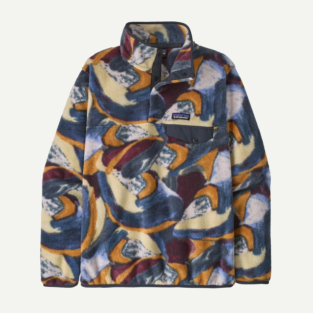 Patagonia W LW Synch Snap-T Fleece Pullover SMUDGE SMOLDER BLUE