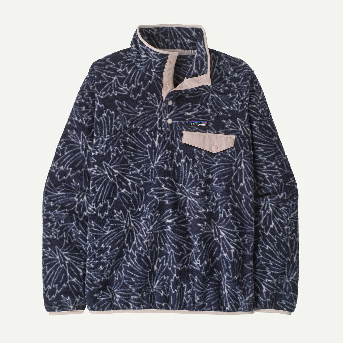 Patagonia W LW Synch Snap-T Fleece Pullover SAXIFRAGE: SUNKEN BLUE