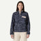 Patagonia W LW Synch Snap-T Fleece Pullover SAXIFRAGE: SUNKEN BLUE