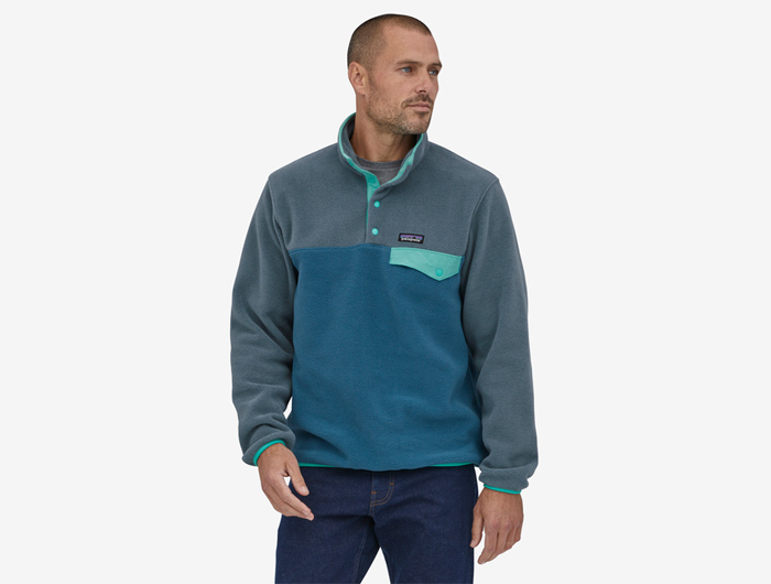 Patagonia M LW Synchilla Snap-T Pullover WAVY BLUE