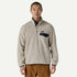 Patagonia M LW Synch Snap-T Fleece Pullover OATMEAL HEATHER w/ NEW NAVY