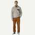 Patagonia M LW Synch Snap-T Fleece Pullover OATMEAL HEATHER w/ NEW NAVY