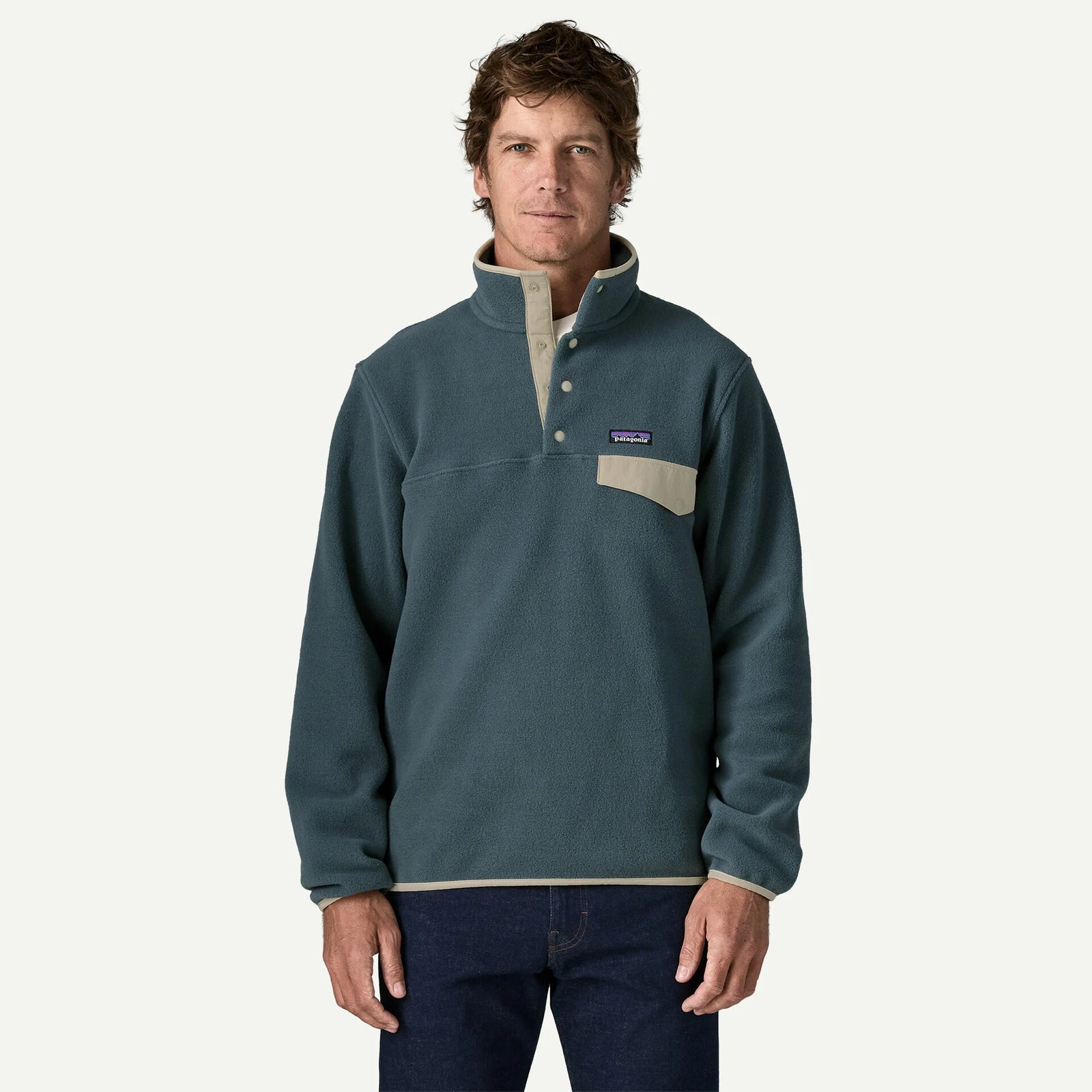 Patagonia M LW Synch Snap-T Pullover SUMMIT BLUE