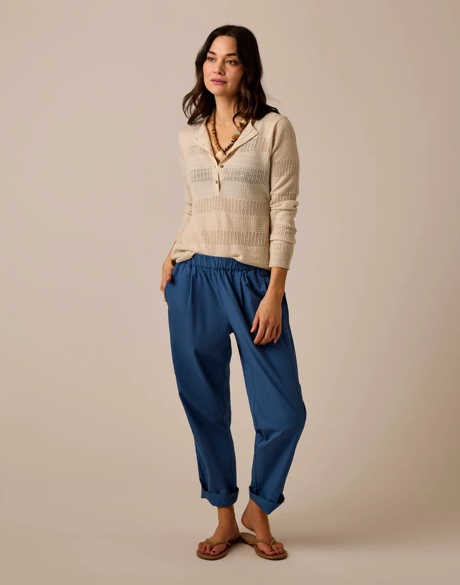 Carve Designs W Amara Pointelle Sweater BIRCH