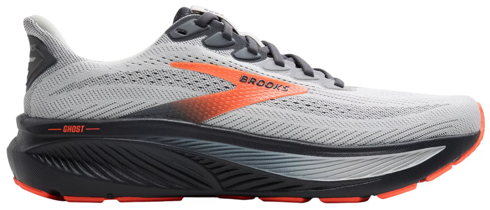 Brooks M Ghost 17 OYSTER MUSHROOM/ORANGE/EBONY