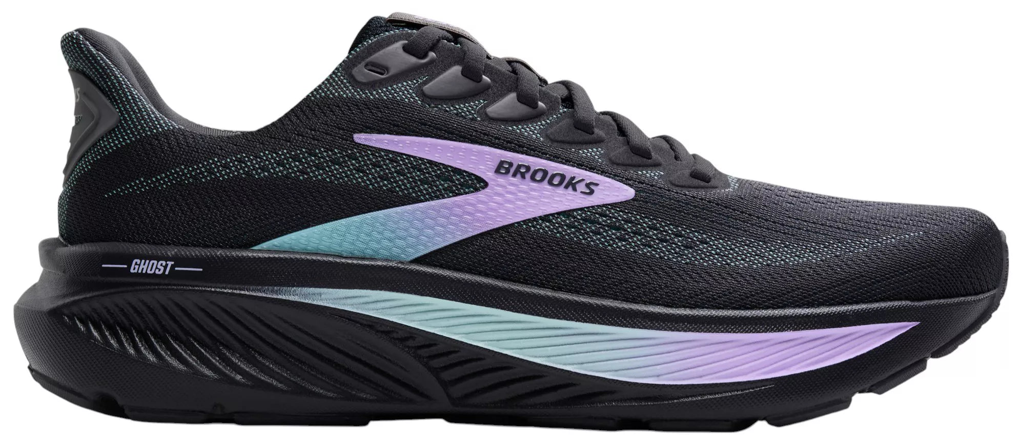 Brooks W Ghost 17 GREY/CLEARWATER/PURPLE