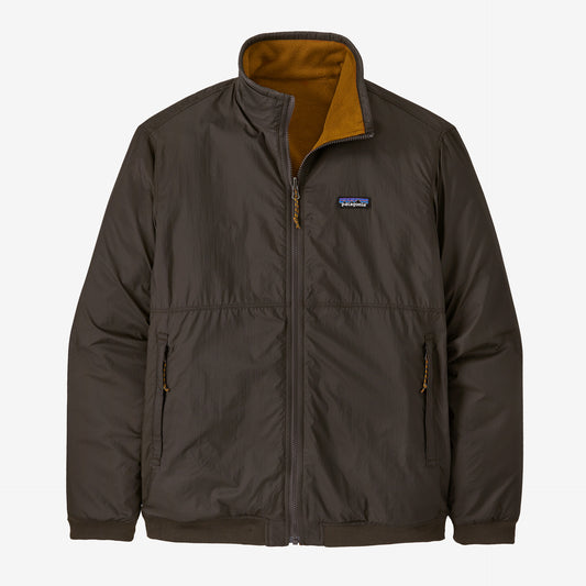 Patagonia M Microdini Reversible Jacket DK WALNUT