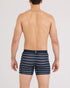 SAXX M Smooth Luxe Micro Modal Boxer LINK STRIPE-DARK INK