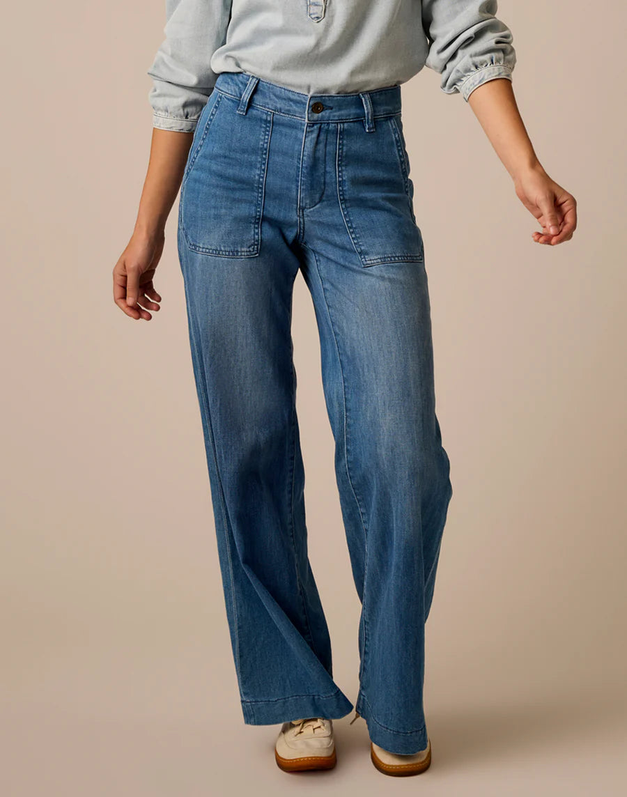 Carve Designs W Farrah Wide Leg Pant MAGNOLIA