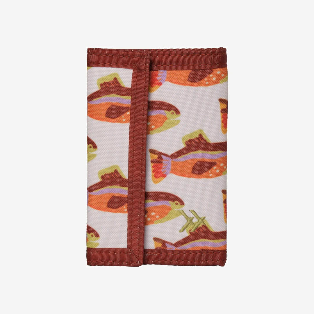 Thread Trout Retro Bifold Wallet WHITE/YELLOW
