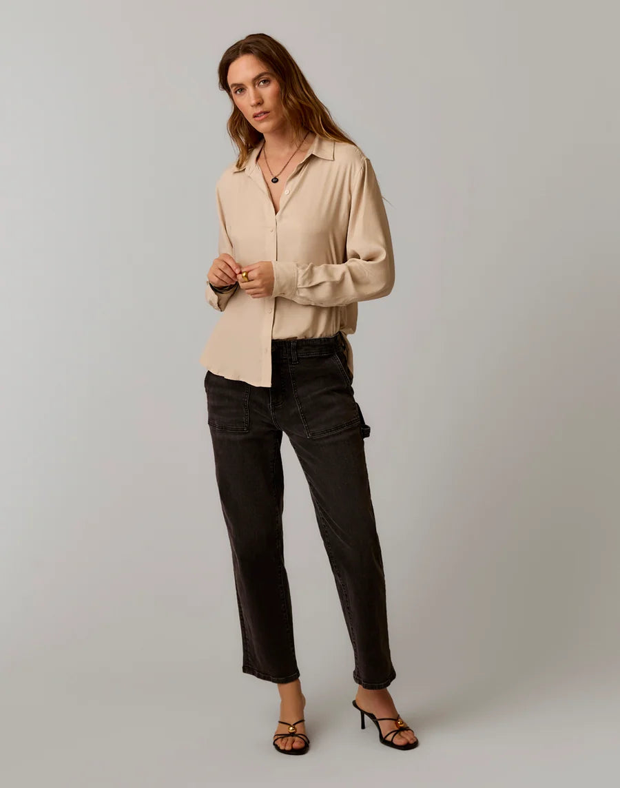 Carve Designs W Corey Denim Pant WASHED BLACK
