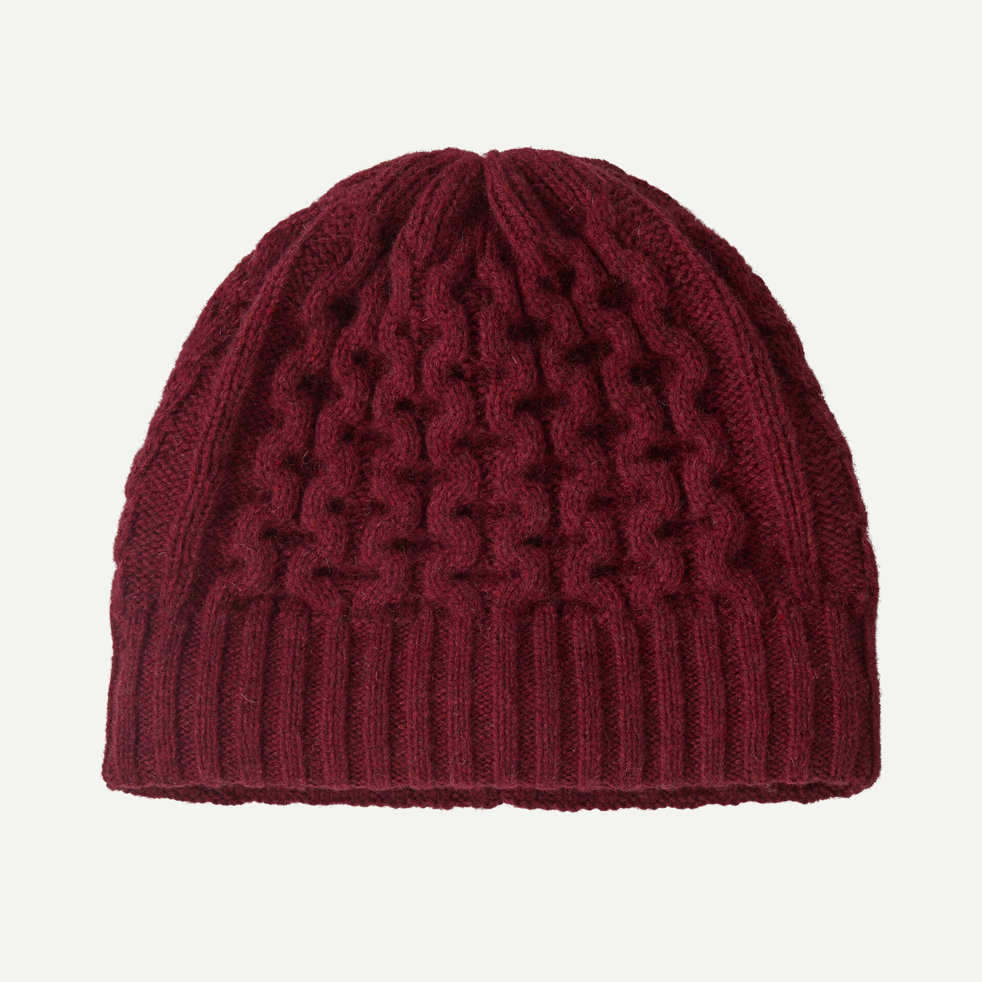 Patagonia Coastal Cable Beanie DARK RUBY
