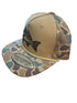Riverbed Threads Neon Bass Patch Trucker CAMO/KHAKI