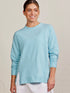 Tasc W Riverwalk Sweatshirt WATERFALL HEATHER