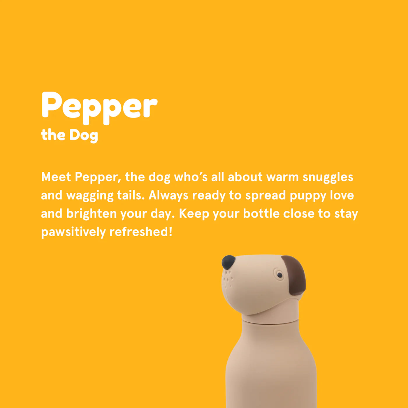 Bestie Pepper the Dog 16 oz Water Bottle