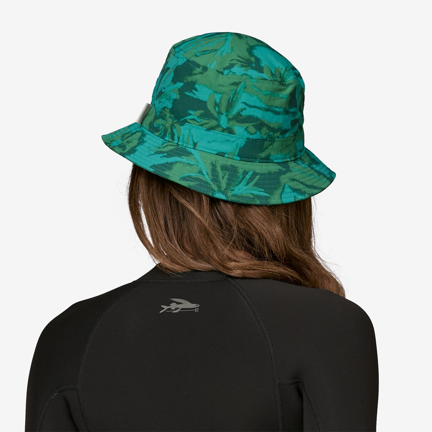 Patagonia Wavefarer Bucket Hat WATER PEOPLE CONIFER GREEN