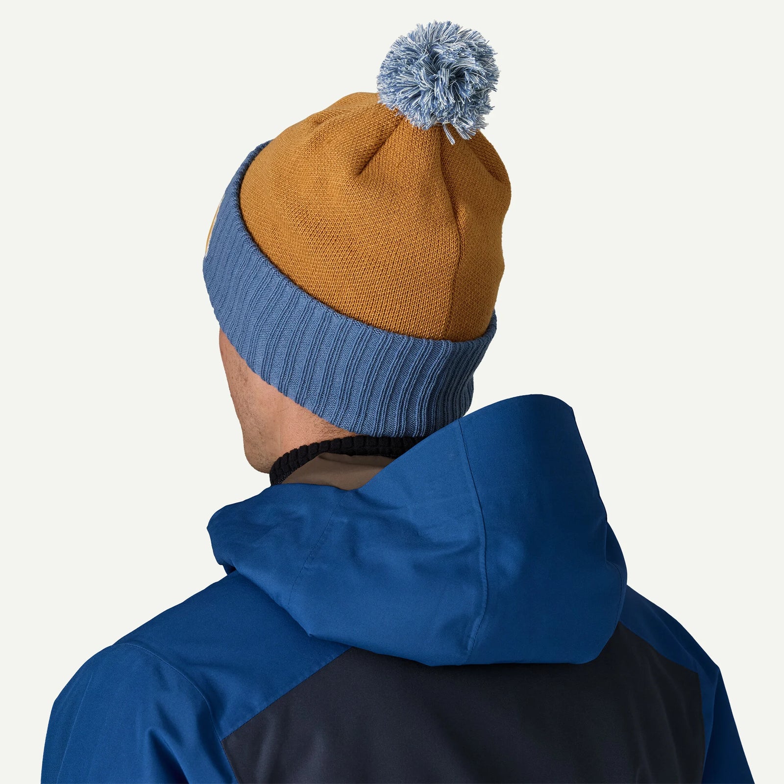 Patagonia M Powder Town Beanie SNOWSTEPS PATCH TALON GOLD