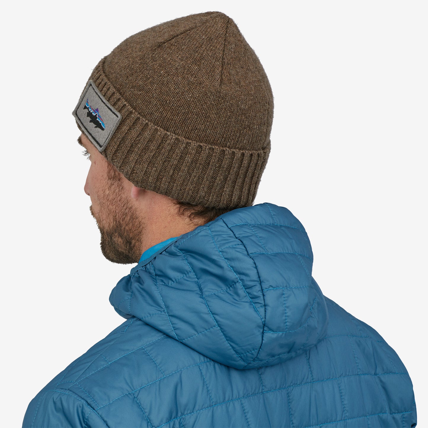 Patagonia Brodeo Beanie FITZ ROY TROUT:ASH TAN