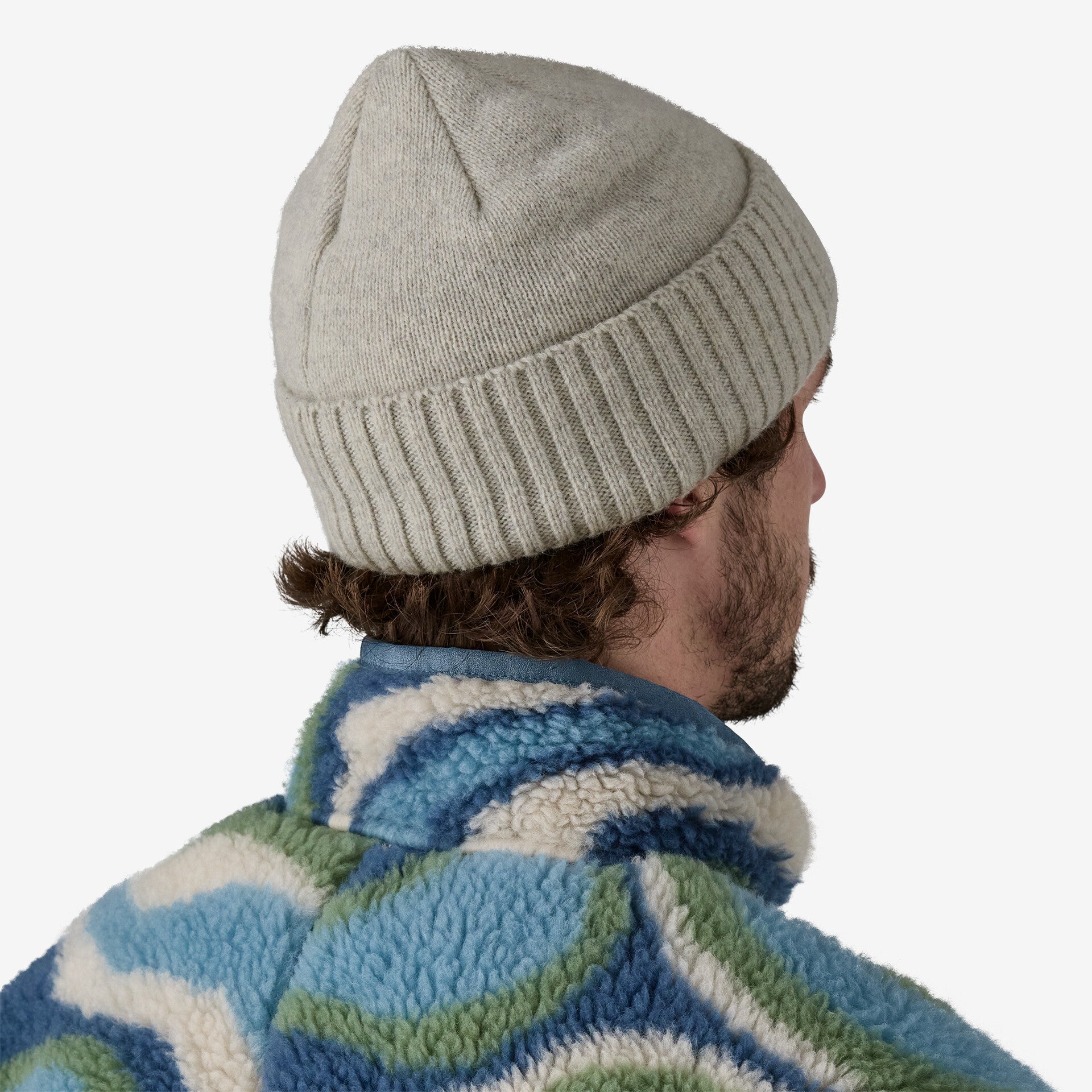 Patagonia Brodeo Beanie LEGACY LABEL CRISP GREY